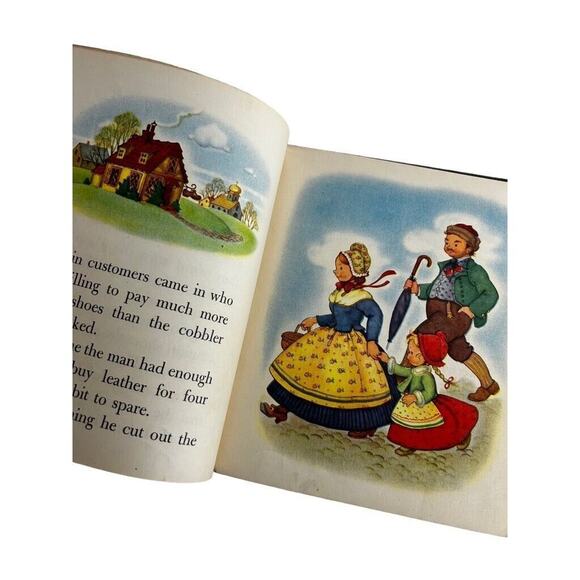 The Elves and the Shoemaker Vintage 1946 Children's Book Pied Piper - Picture 7 of 11